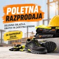 Poletna razprodaja delovnih oblačil in obutve
