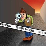 Opozorilni nelepljivi trakovi