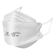 Bele polobrazne maske za zaščito dihal razreda FFP2 25kos - nova oblika Bele polobrazne maske za zaščito dihal razreda FFP2 25kos - nova oblika