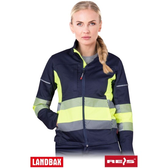 Raztegljiva visoko vidna ženska delovna jakna FRAUBAX