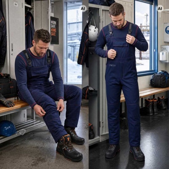 Sara Workwear moške modre zimske zaščitne delovne farmer hlače WULKAN Winter Sara Workwear moške modre zimske zaščitne delovne farmer hlače WULKAN Winter