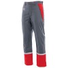 Sara Workwear moške sivo-rdeče zimske zaščitne delovne hlače GROM 5W1 Winter