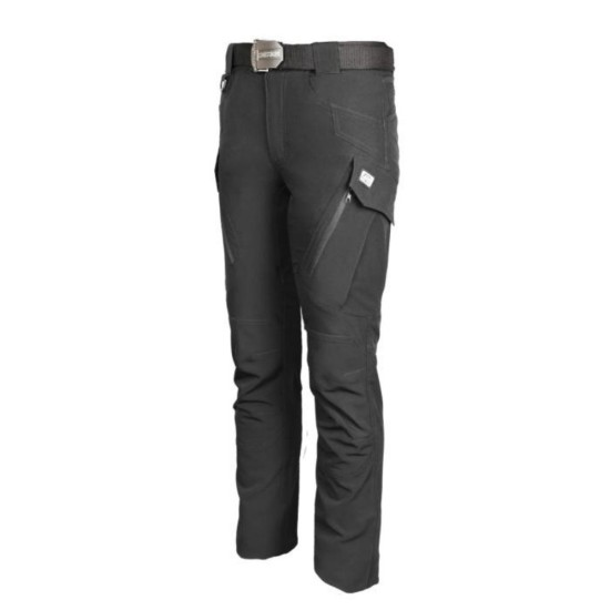 Softshell delovne hlače CARGO BLACK 4-way stretch