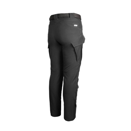Softshell delovne hlače CARGO BLACK 4-way stretch