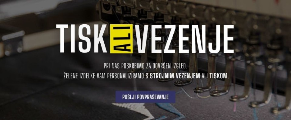 tisk in vezenje varovalko
