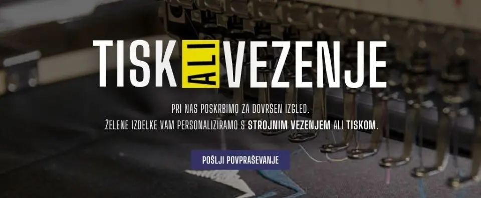 tisk in vezenje varovalko