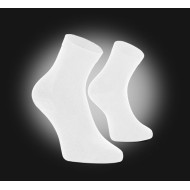 Bele medicinske antibakterijske nogavice iz bambusa -  Bamboo - 3pari