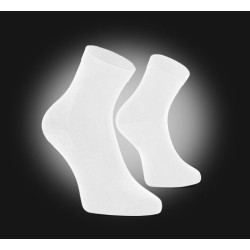 Bele medicinske antibakterijske nogavice iz bambusa -  Bamboo - 3pari