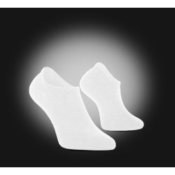 Nizke bele medicinske antibakterijske nogavice iz bambusa - stopalke Bamboo- 3 pari